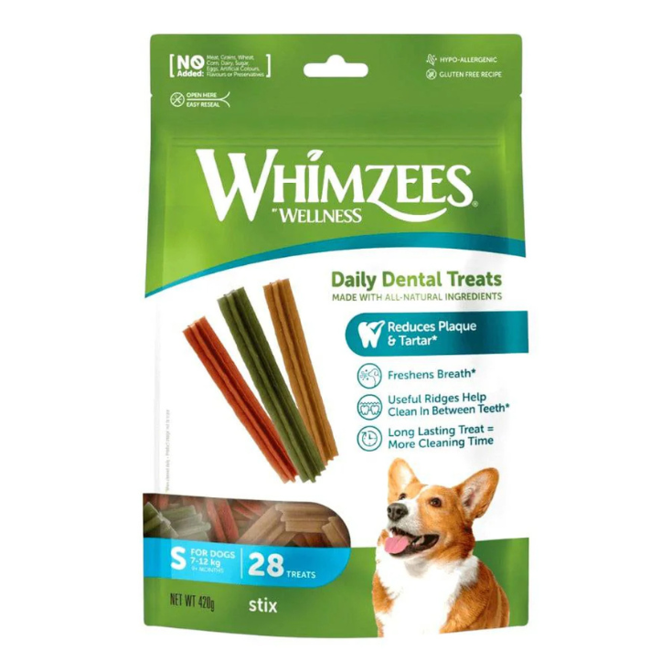 Whimzees Premios Palitos Tamaño S 28 Piezas