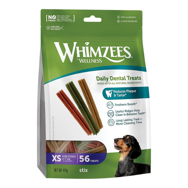Whimzees Premios Palitos Tamaño XS 56 Piezas