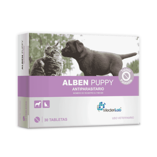 MederiLab Alben Puppy Antiparasitario 30 Tabletas