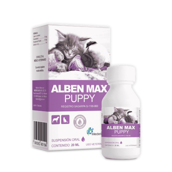 MederiLab Alben Puppy Max Suspensión Oral Antiparasitario 60 mL