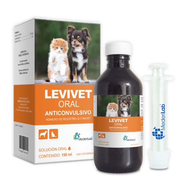 MederiLab Levivet Oral Anticonvulsivo 150 mL