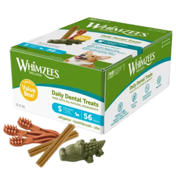 Whimzees Variety Value Box Tamaño S 56 Piezas