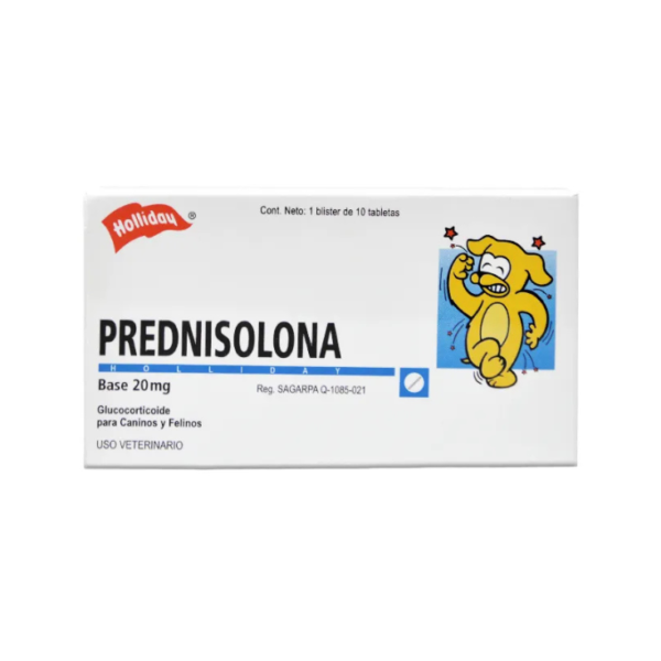Holliday Prednisolona Antiinflamatorio 20 mg 10 Tabletas