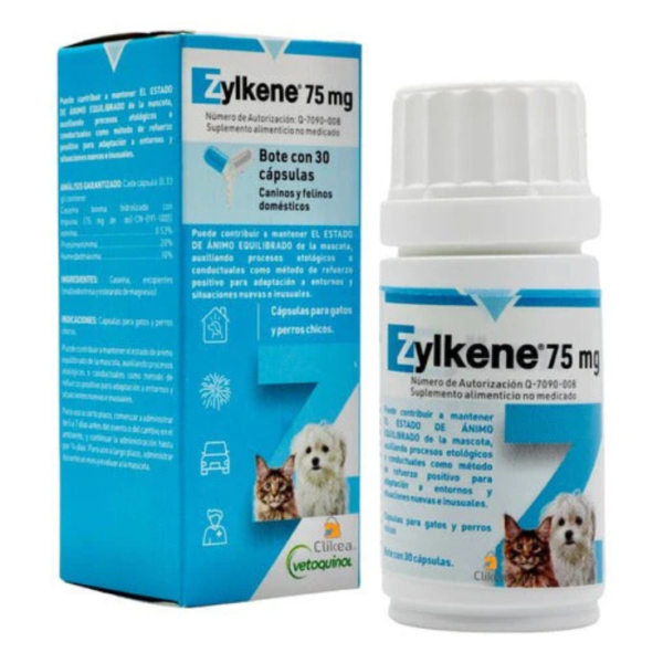 Vetoquinol Zylkene 75 mg 30 Cápsulas