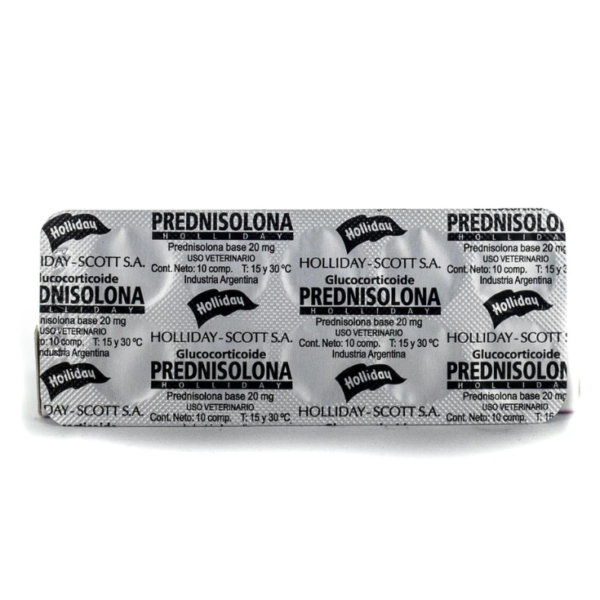 Holliday Prednisolona Antiinflamatorio 20 mg 10 Tabletas - Imagen 3