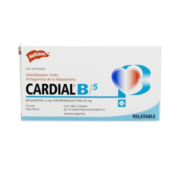 Holliday Cardial B 5 Mg 20 Comprimidos