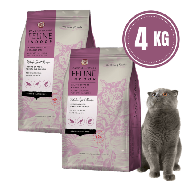 GrandPet Back 2 Nature Feline Indoor Pack de 2 Bolsas de 2 kg