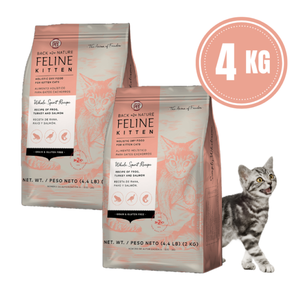 GrandPet Back 2 Nature Feline Kitten Pack de 2 Bolsas de 2 kg