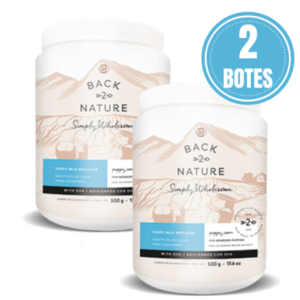 GrandPet Back 2 Nature Sustituto de Leche Para Cachorro Pack de 2 Botes de 500 Gr
