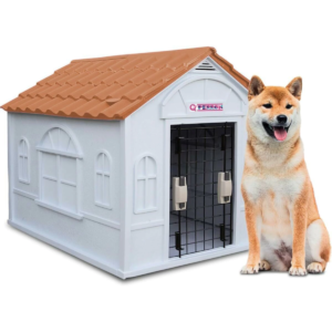 SAN MIGUEL Casa Grande con Puerta Metálica, Plastico de Alta Calidad, Térmica e Impermeable | 99 x 84 x 82 cm