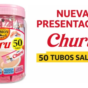 Churu Premio Para Gato Salmon Y Mariscos 50 Tubos De 14 G