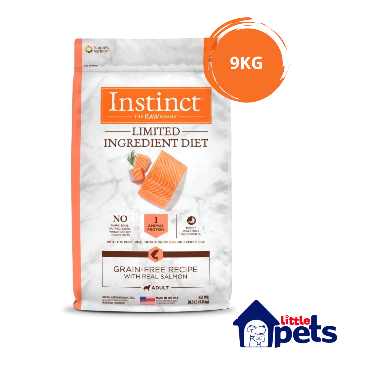 Instinct LID Alimento para Perros con Alergias, Salmón, 9kg